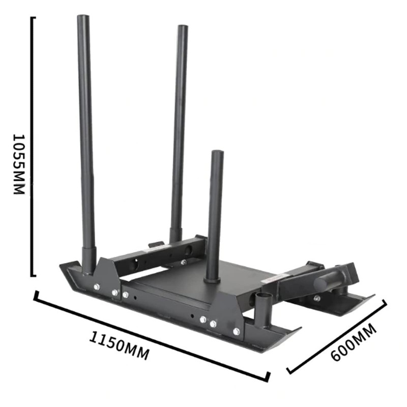 Traineau de puissance crosstraining disques olympiques 50 mm